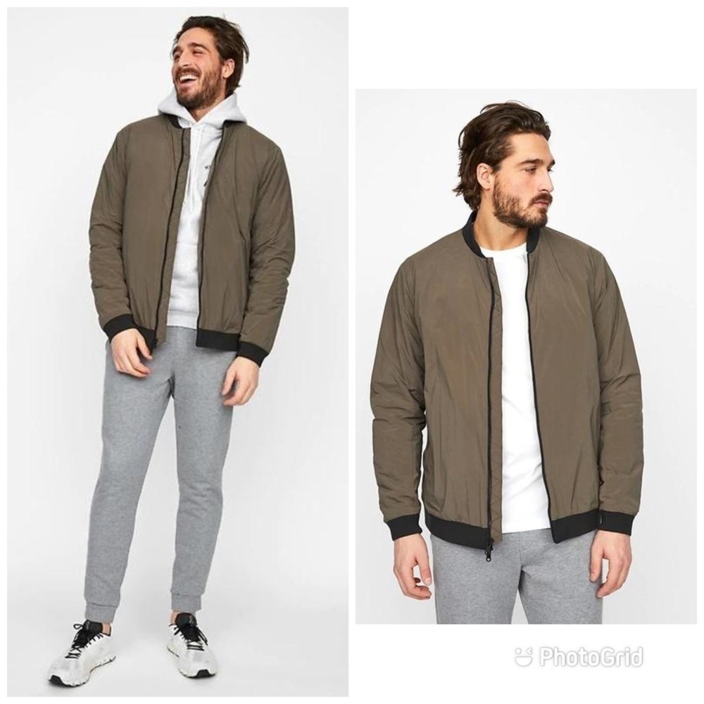 Hill City Thermal Light Bomber Jacket Green Sz XXL